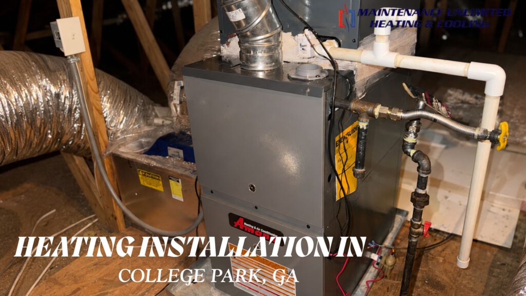 Heating installation College Park GA Maintenance Unlimited Heating Cooling